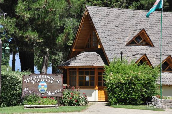 Centro de visitantes da cidade de origem galesa de Trevelin ('cidade do moinho'), na Argentina